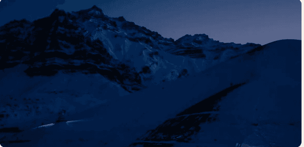 Dramatic night view of the Spiti Valley mountains
